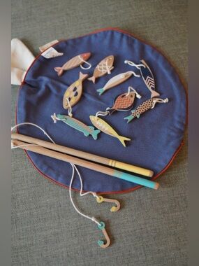 Nobodinoz Wooden Fishing Game